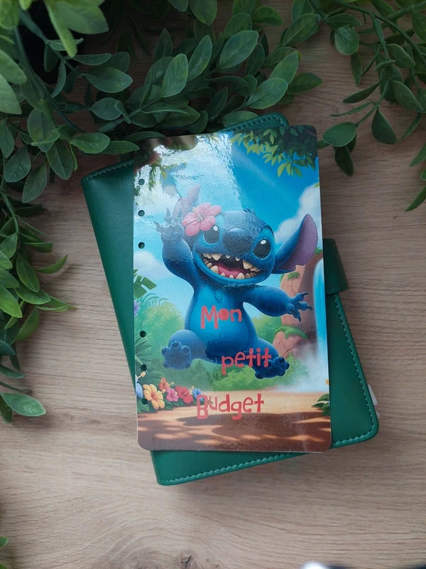 🌺 Classeur de Budget Complet "Stitch Tropical" – Vert Émeraude (A6)