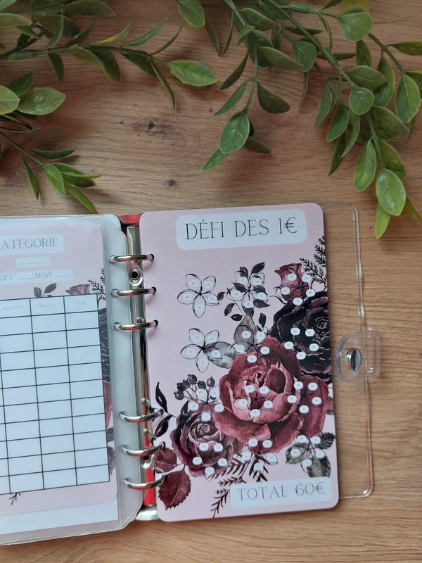 🌹 Classeur de Budget Complet "Mystic Rose" – Floral & Gothique (A6)