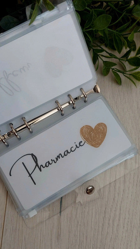 Kit de Démarrage Cœur Or - Budget Planner + Classeurs + Enveloppes