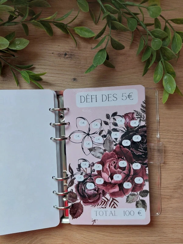 🌹 Classeur de Budget Complet "Mystic Rose" – Floral & Gothique (A6)