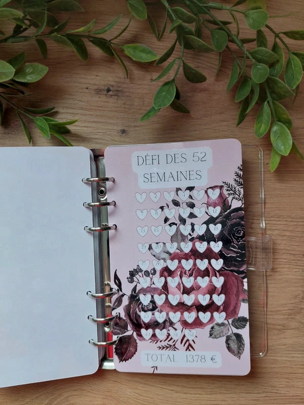 🌹 Classeur de Budget Complet "Mystic Rose" – Floral & Gothique (A6)