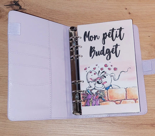 🐭 Classeur de Budget Complet " Diddle " – Lilas & Tendresse (A6)