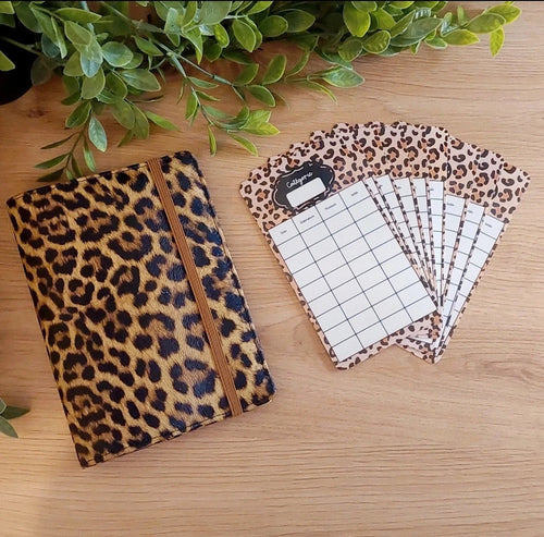 🐆 Classeur Budgétaire A6 – Thème Full Léopard | Fait main