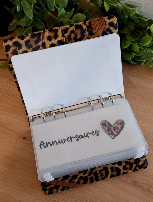 🐆 Classeur Budgétaire A6 – Thème Full Léopard | Fait main