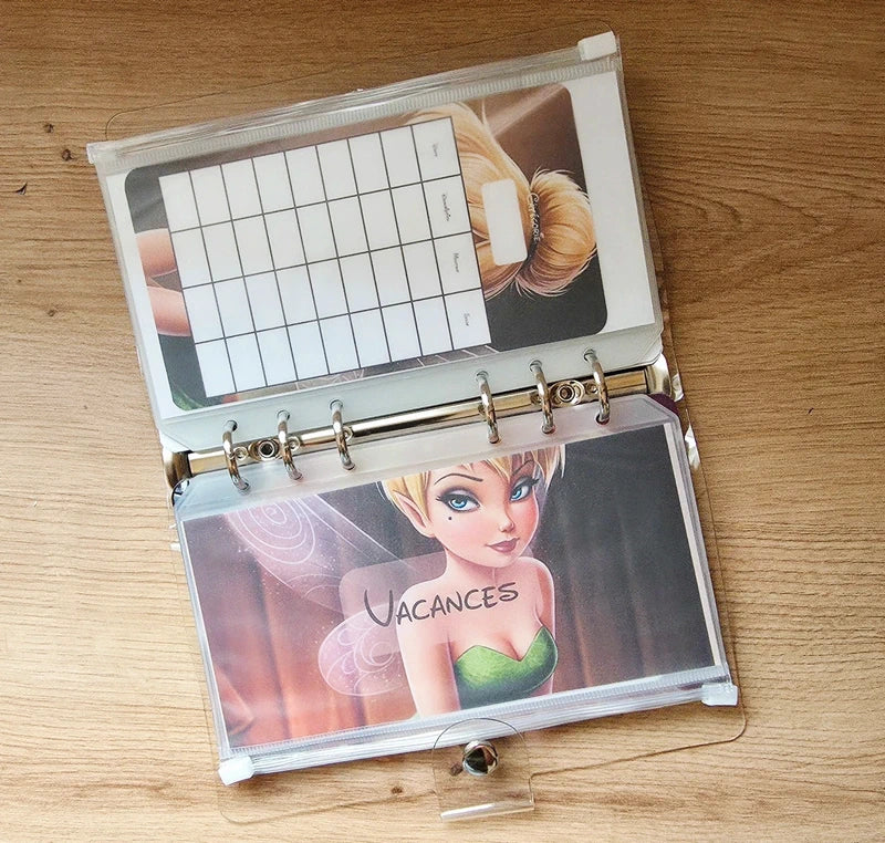 🎸 Classeur de Budget Complet "Fée Rock" – transparent  (A6)