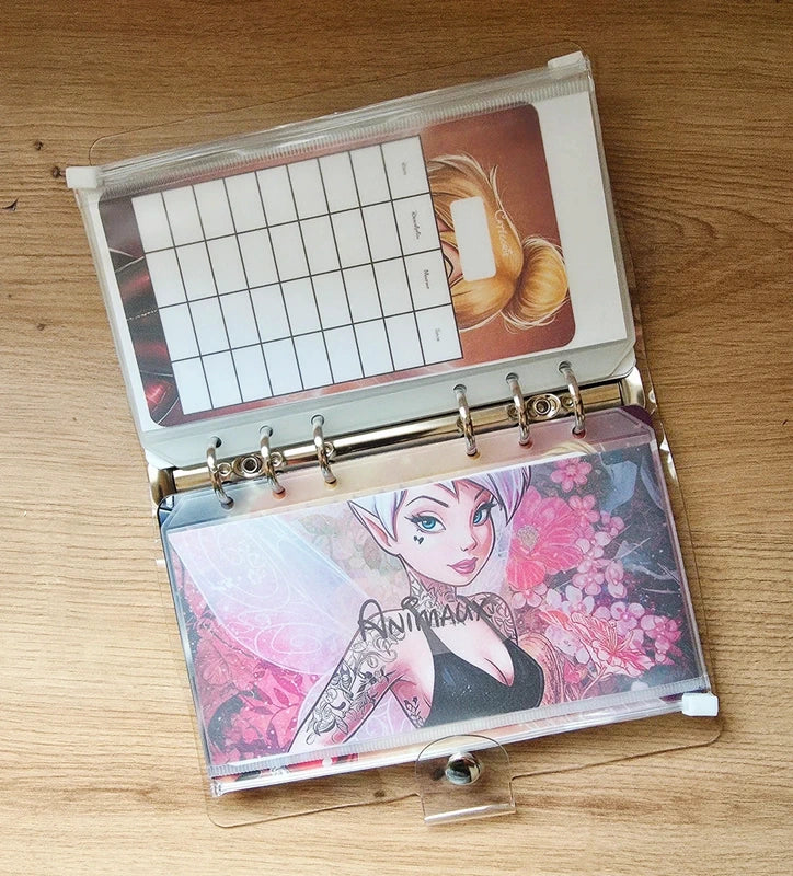 🎸 Classeur de Budget Complet "Fée Rock" – transparent  (A6)