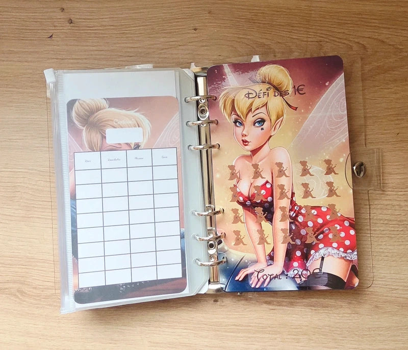 🎸 Classeur de Budget Complet "Fée Rock" – transparent  (A6)