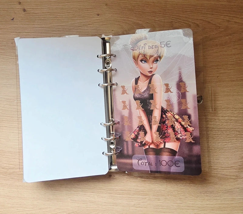 🎸 Classeur de Budget Complet "Fée Rock" – transparent  (A6)
