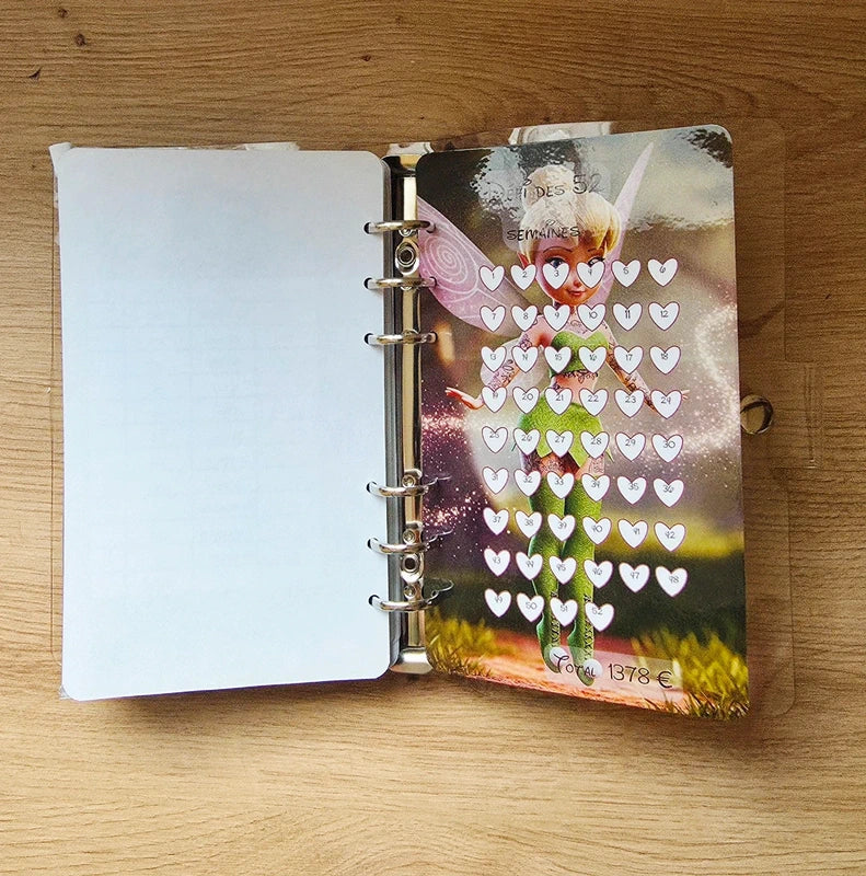 🎸 Classeur de Budget Complet "Fée Rock" – transparent  (A6)