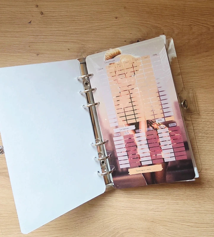 🎸 Classeur de Budget Complet "Fée Rock" – transparent  (A6)