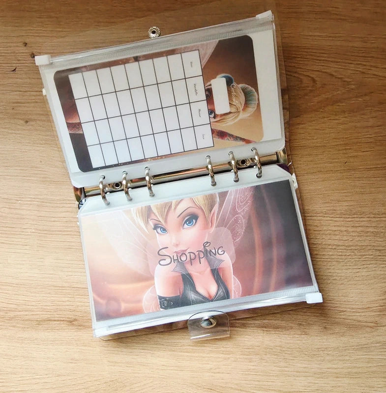 🎸 Classeur de Budget Complet "Fée Rock" – transparent  (A6)