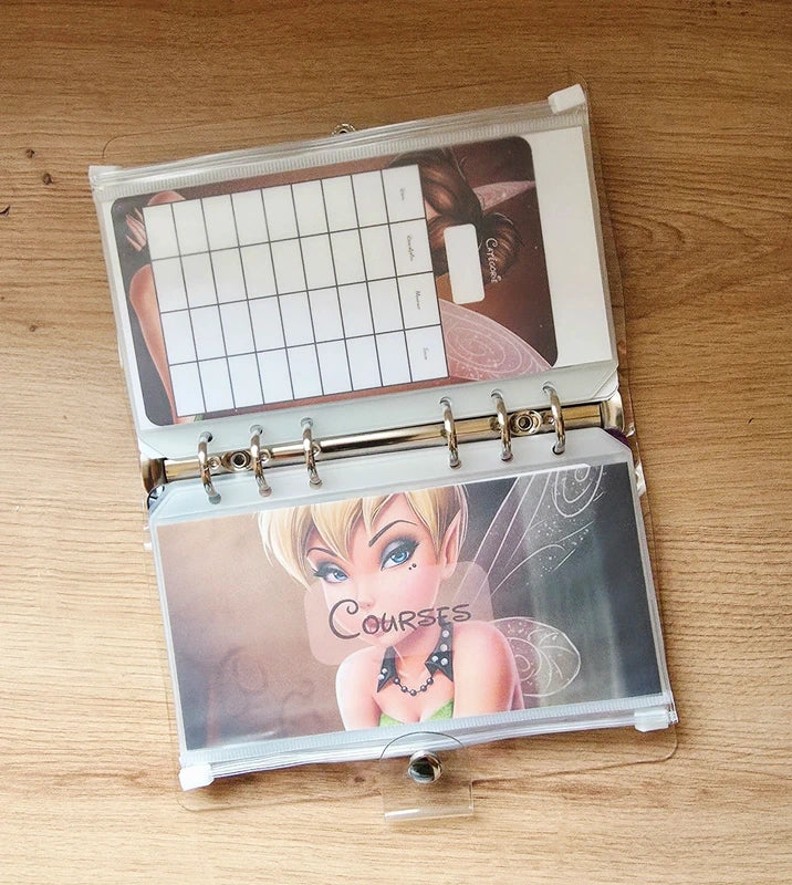 🎸 Classeur de Budget Complet "Fée Rock" – transparent  (A6)