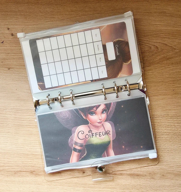 🎸 Classeur de Budget Complet "Fée Rock" – transparent  (A6)