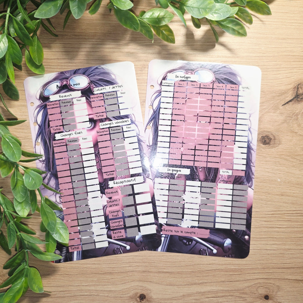 Kit Budgétaire A6 Babydoll - Organisation Kawaii
