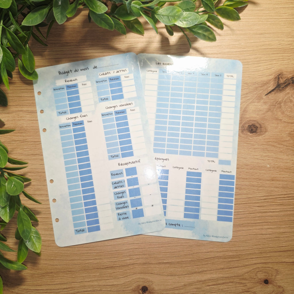Kit Budgétaire A6 Azulejos - Organisation Élégante