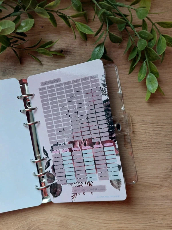 🌹 Classeur de Budget Complet "Mystic Rose" – Floral & Gothique (A6)