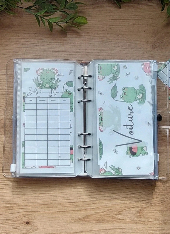 🐸 Classeur de Budget Complet "Froggy" – Vert & Ludique (A6)