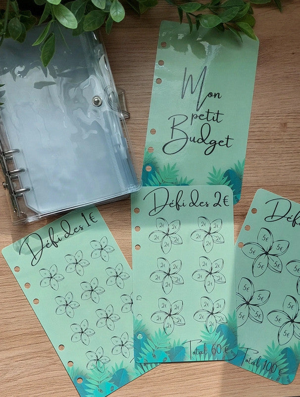 🌿 Classeur de Budget Complet "Jungle Menthe" – Nature & Sérénité (A6)