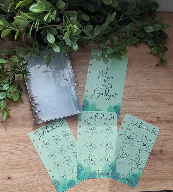 🌿 Classeur de Budget Complet "Jungle Menthe" – Nature & Sérénité (A6)