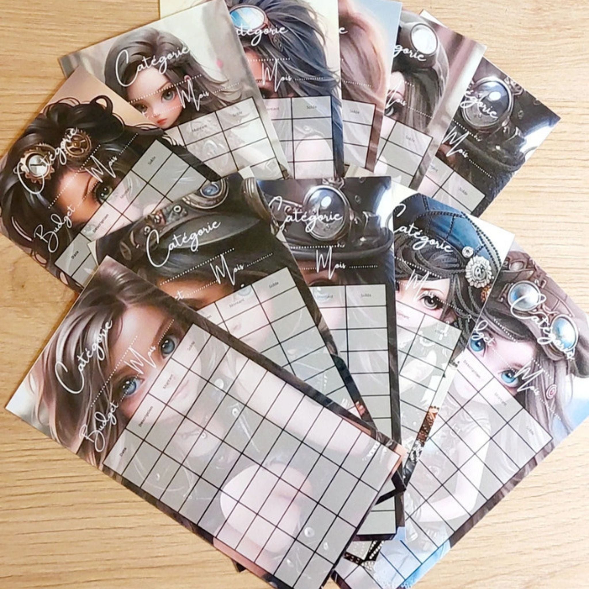 🎸 Classeur de Budget Complet "baby doll " – Noir Intense (A6) (Copie)