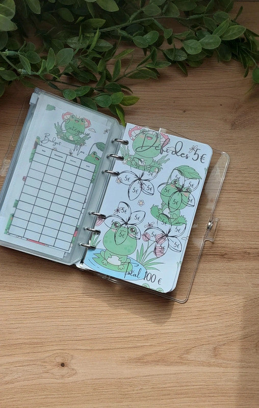 🐸 Classeur de Budget Complet "Froggy" – Vert & Ludique (A6)