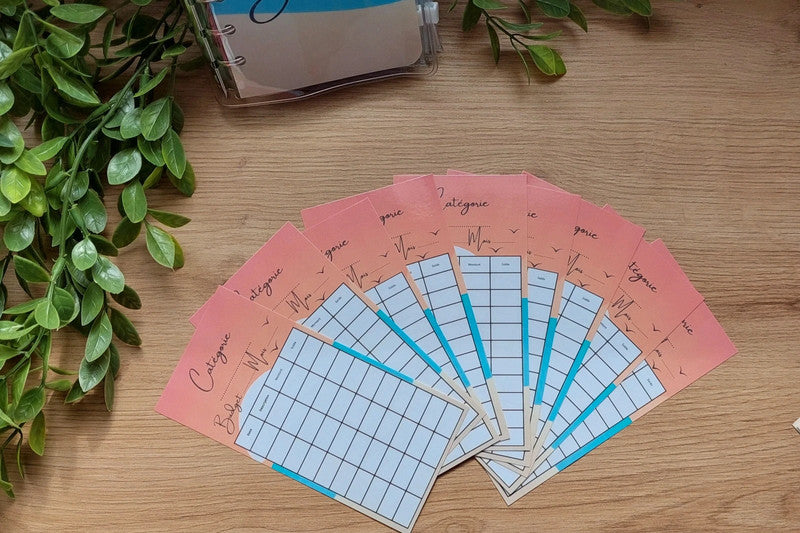 🌅 Classeur de Budget Complet "Sunset" – Organisé & Prêt à l’Emploi