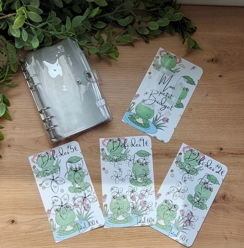 🐸 Classeur de Budget Complet "Froggy" – Vert & Ludique (A6)