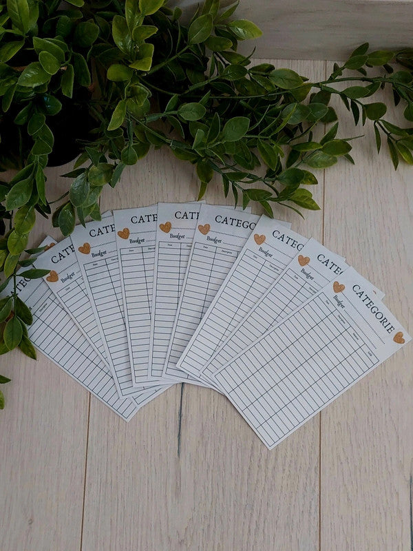 Kit de Démarrage Cœur Or - Budget Planner + Classeurs + Enveloppes