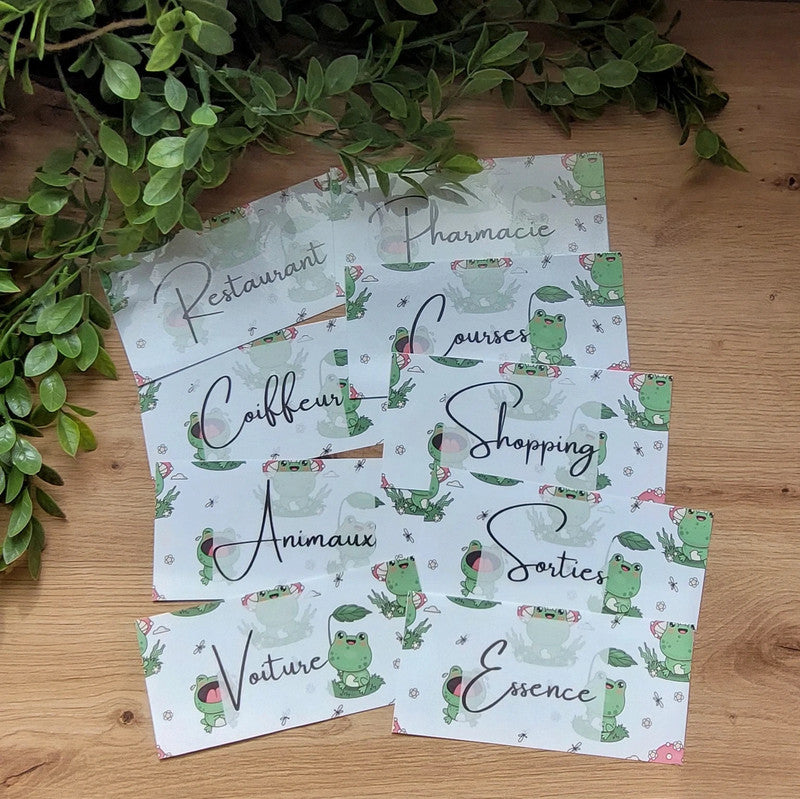 🐸 Classeur de Budget Complet "Froggy" – Vert & Ludique (A6)