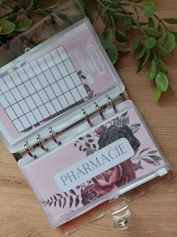 🌹 Classeur de Budget Complet "Mystic Rose" – Floral & Gothique (A6)