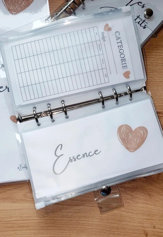 Kit de Démarrage Cœur Or - Budget Planner + Classeurs + Enveloppes