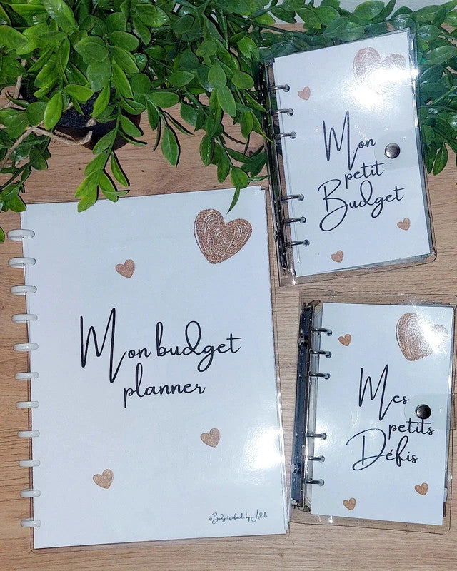 Kit de Démarrage Cœur Or - Budget Planner + Classeurs + Enveloppes
