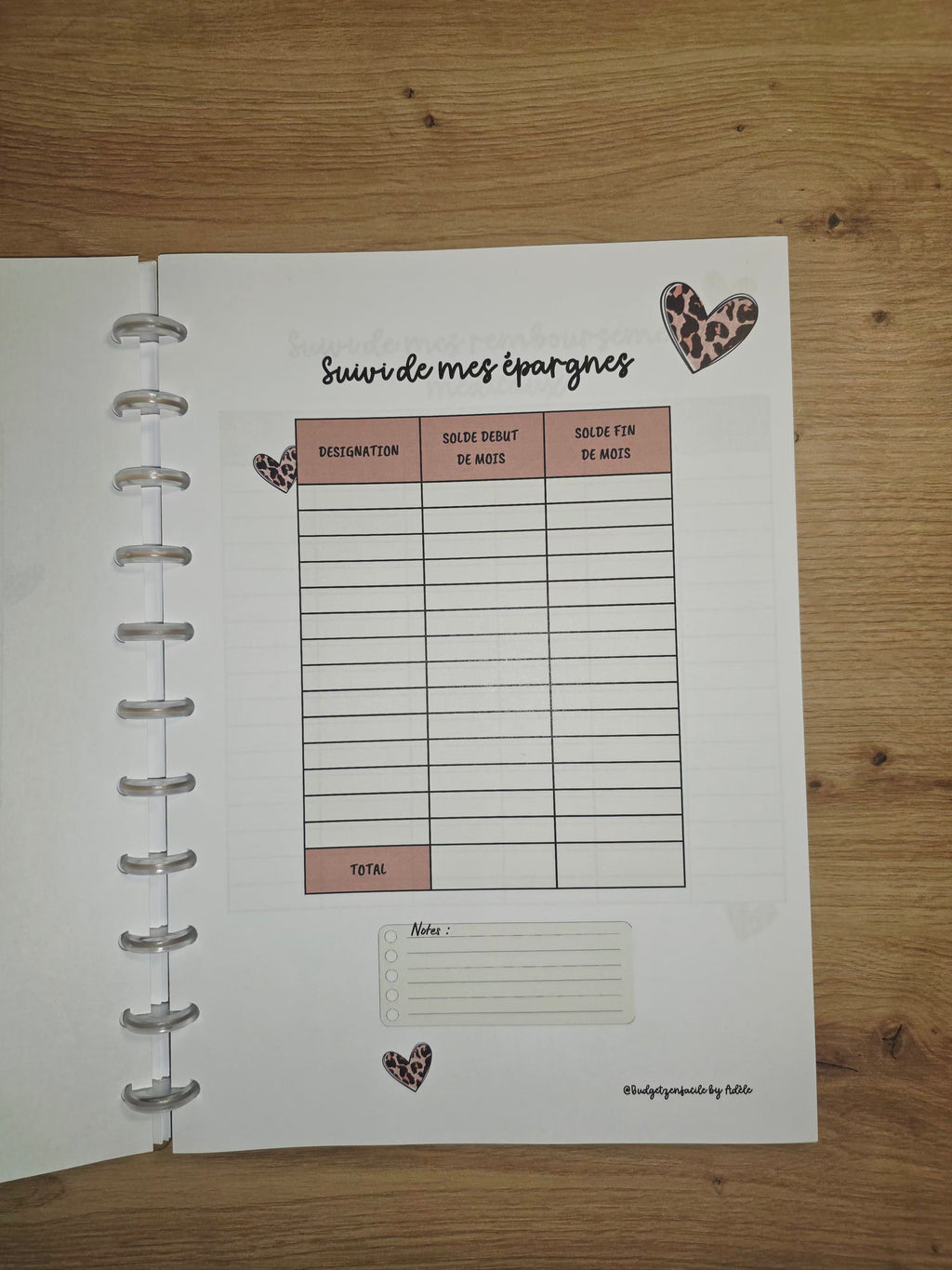 ✨ Budget Planner " Léopard" : Votre Allié Sérénité ✨