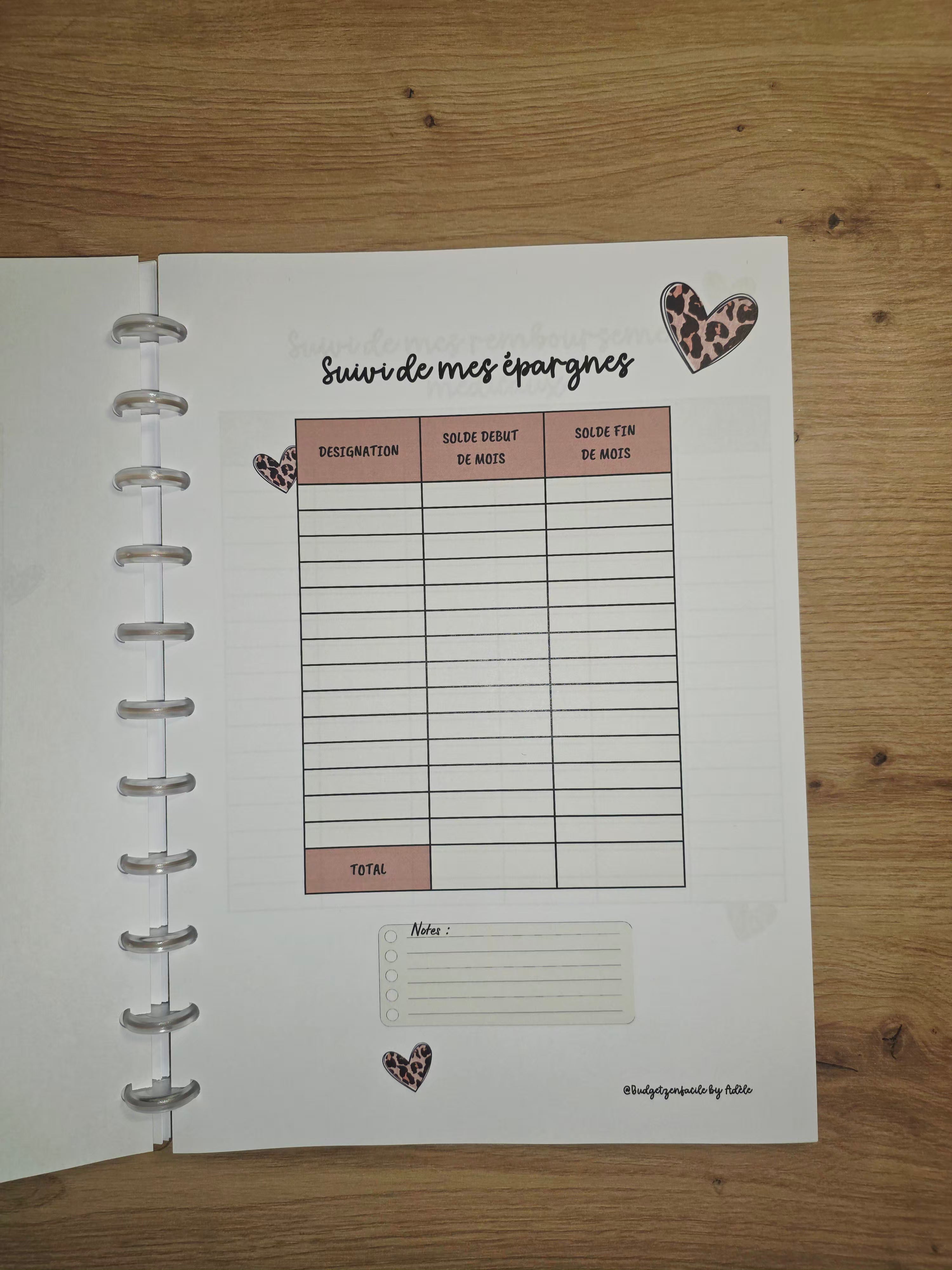 ✨ Budget Planner " Léopard" : Votre Allié Sérénité ✨