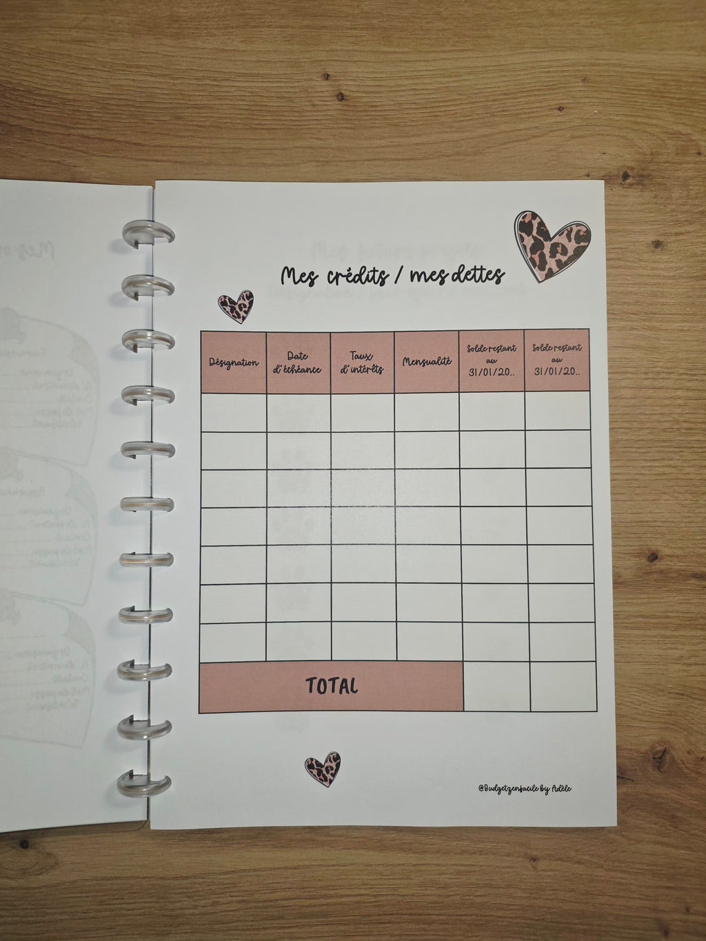 ✨ Budget Planner " Léopard" : Votre Allié Sérénité ✨