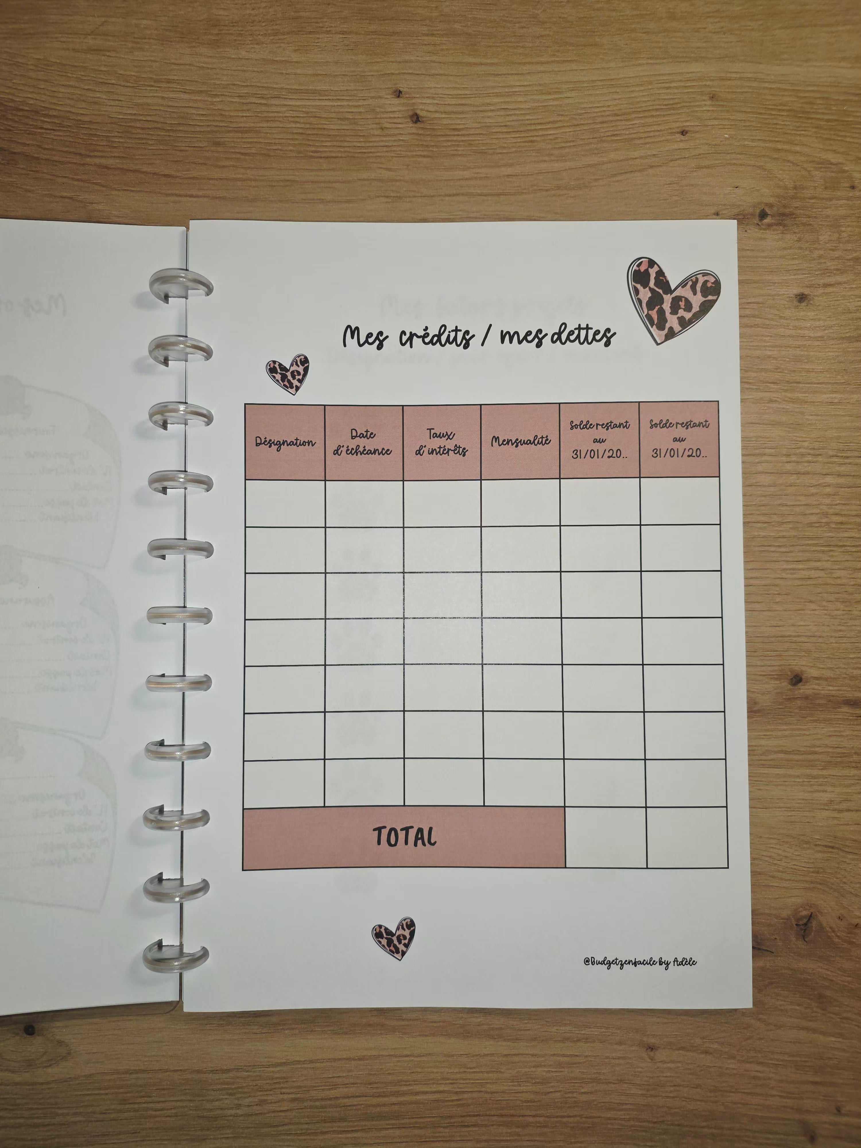 ✨ Budget Planner " Léopard" : Votre Allié Sérénité ✨