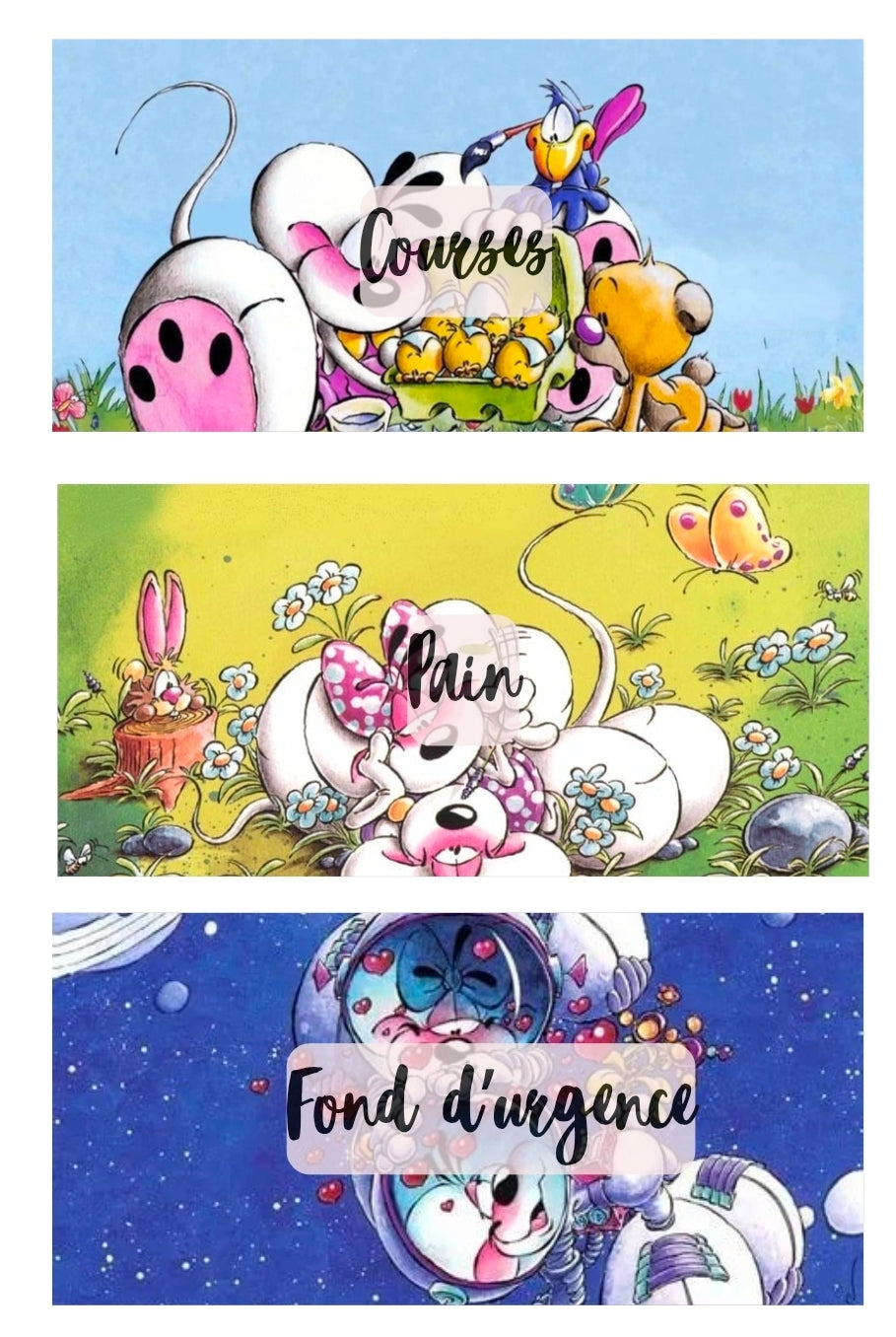 🐭 Classeur de Budget Complet " Diddle " – Lilas & Tendresse (A6)