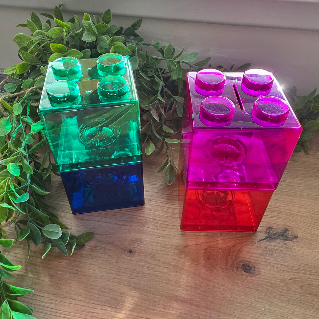 Tirelire Bloc Empilable Type Lego
