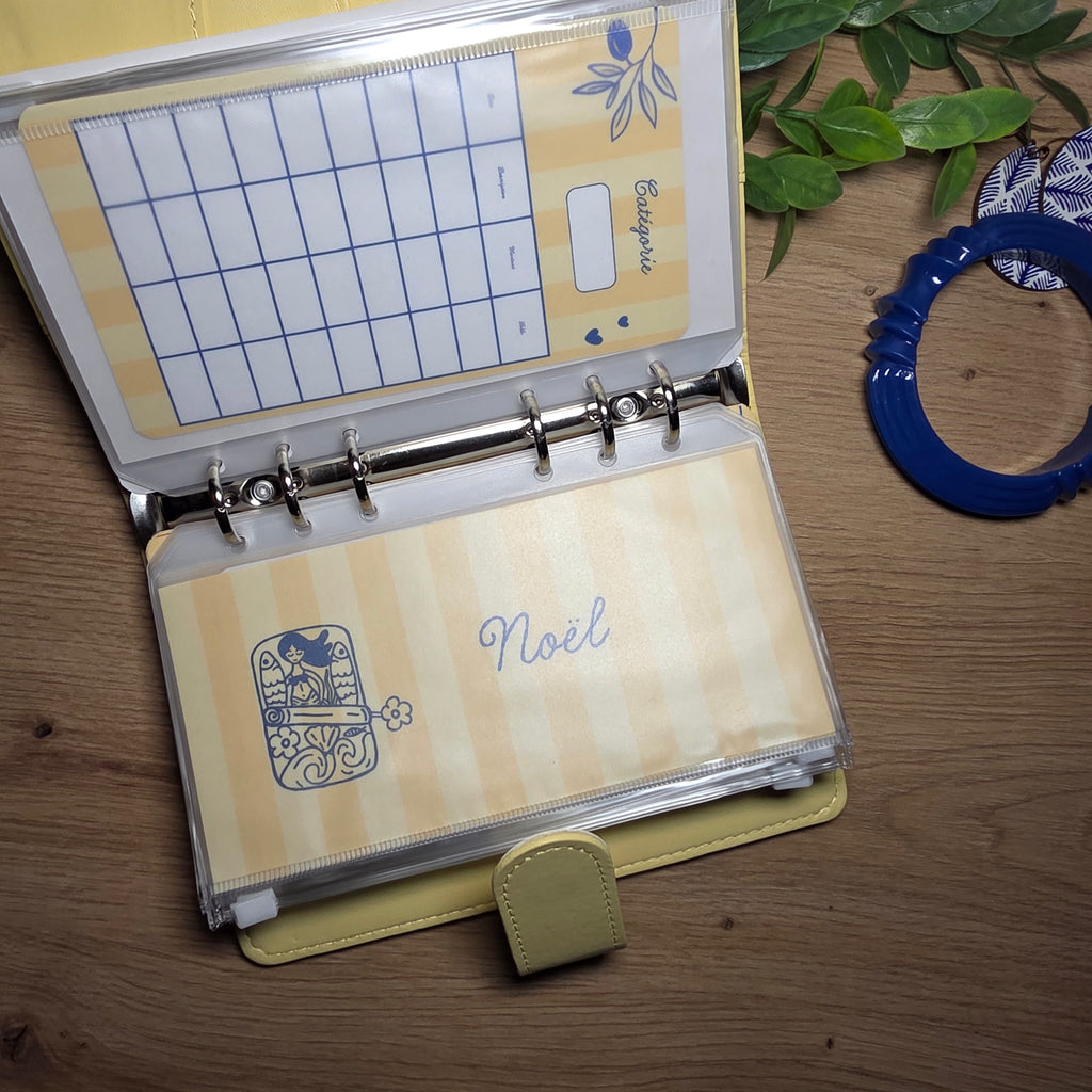 Classeur de Budget Complet "Dolce Vita" – Bleu  (A6)