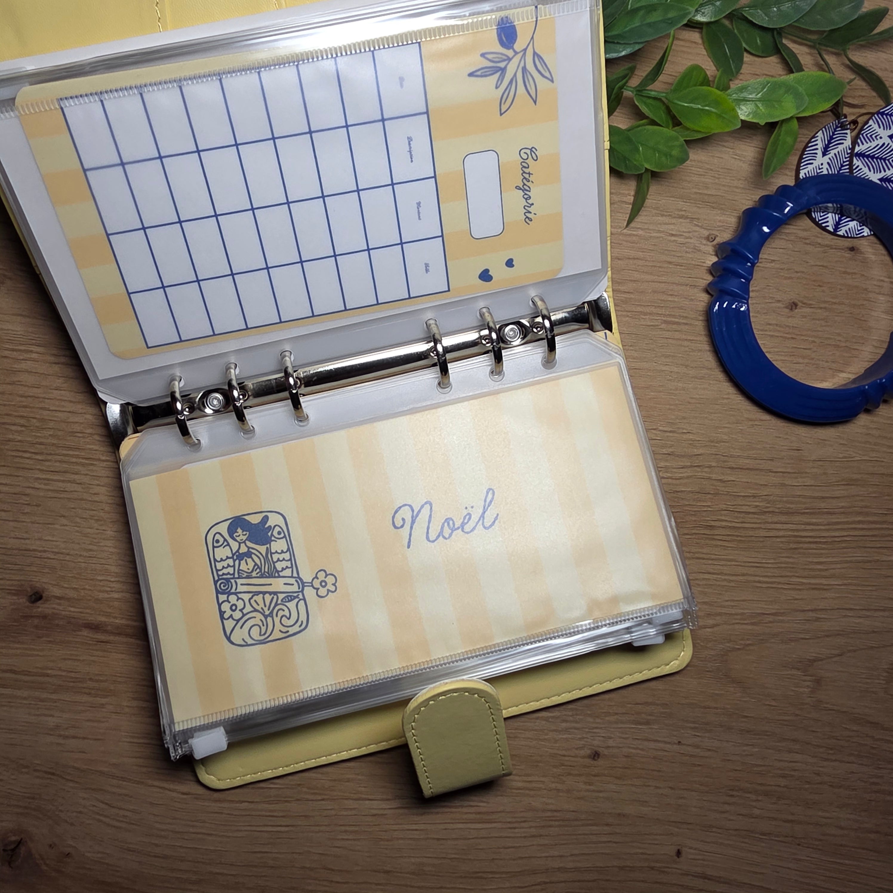 Classeur de Budget Complet "Dolce Vita" – Bleu  (A6)