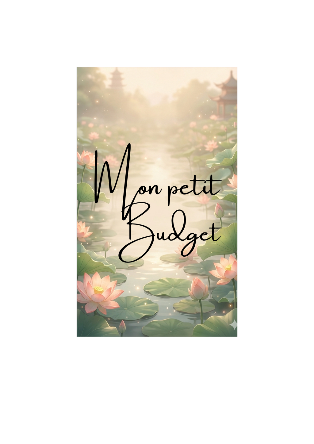 Classeur Budgétaire A6 Vinyl Mauve – Thème Japonais – Kit Complet Budget Zen