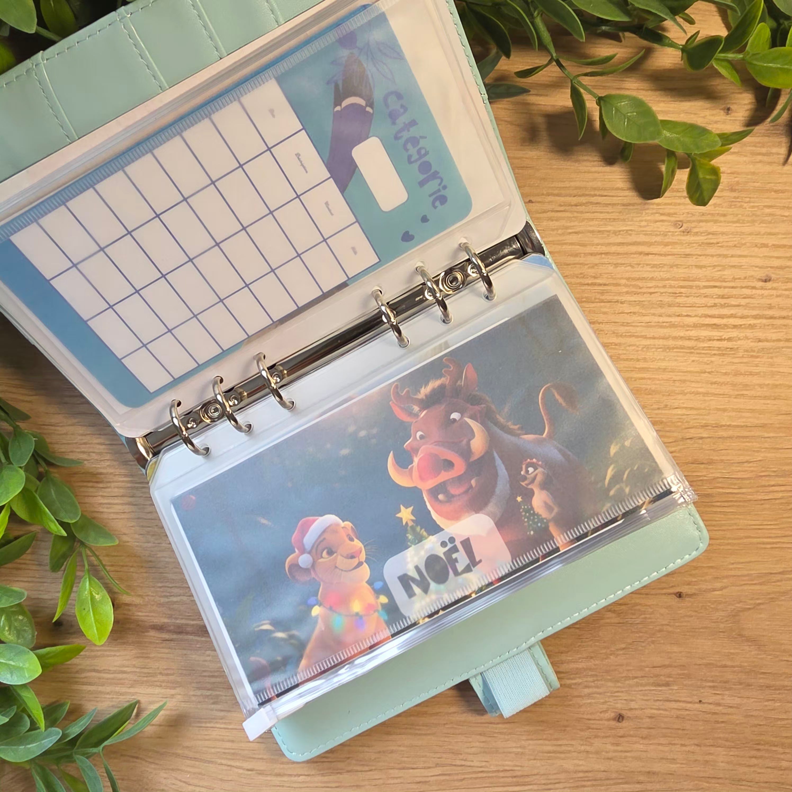 Classeur de Budget Complet "Simba" – Bleu Ciel (A6)