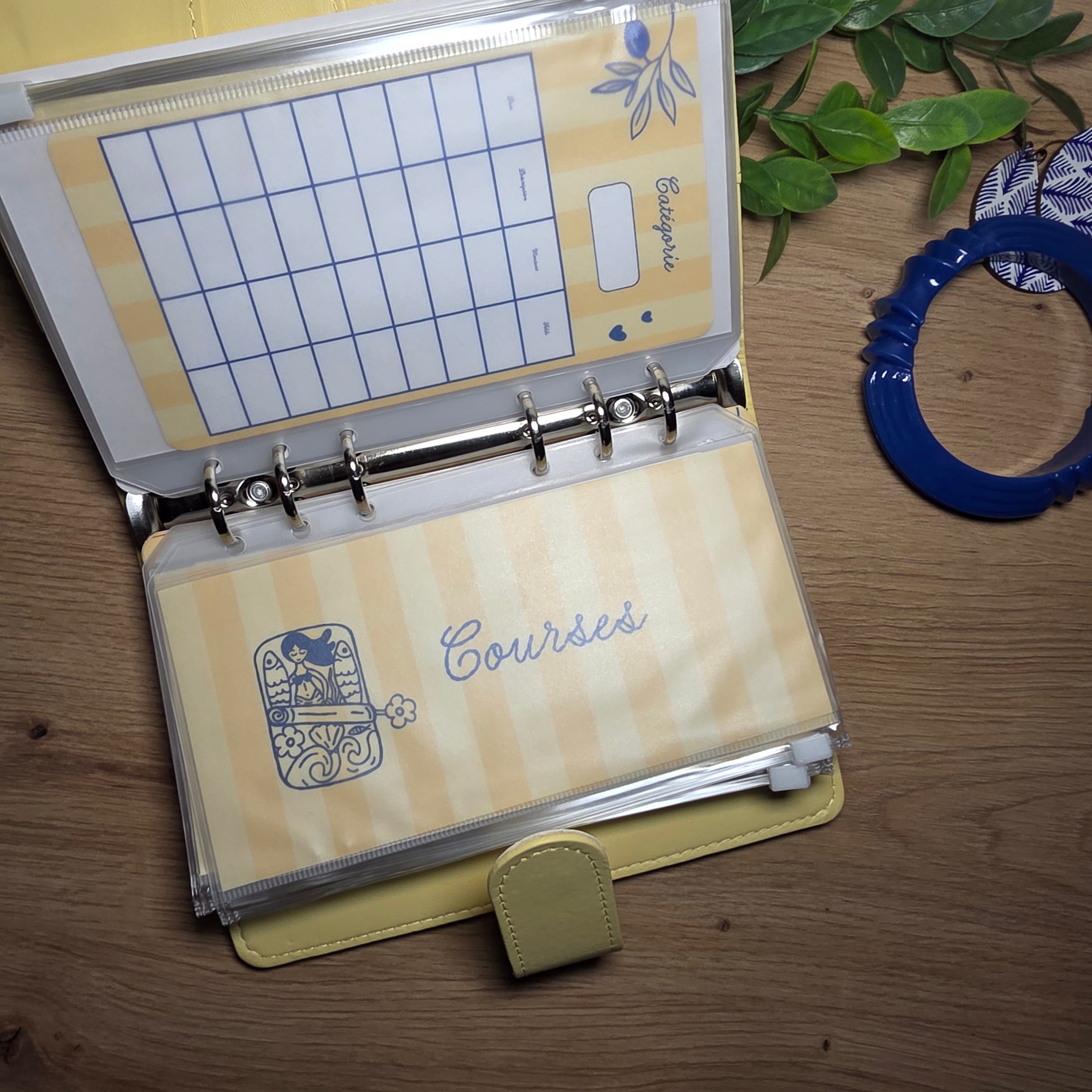 Classeur de Budget Complet "Dolce Vita" – Bleu  (A6)