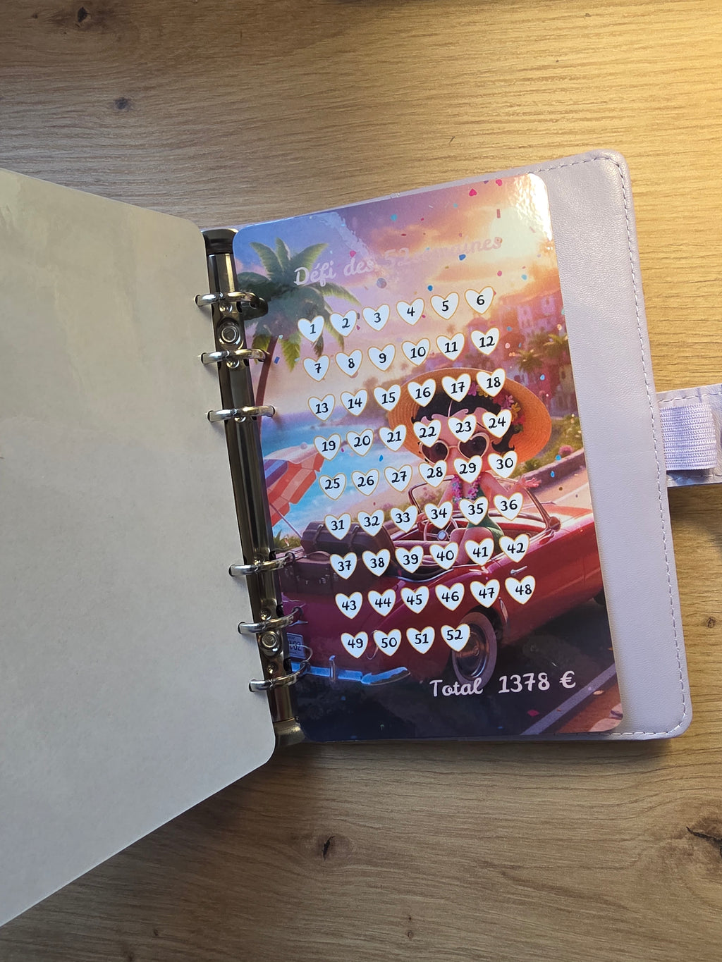 Classeur de Budget Complet "Betty Boop" – Mauve (A6)