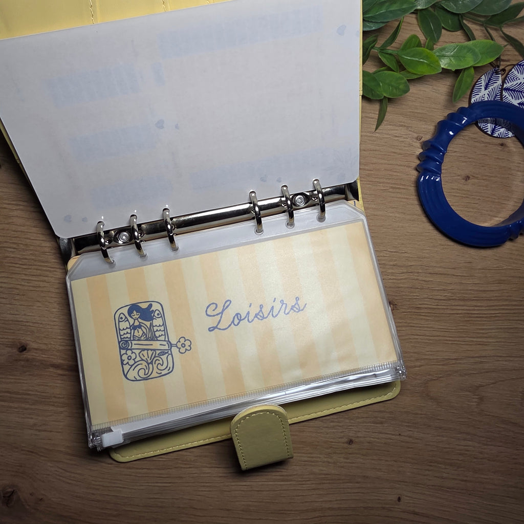 Classeur de Budget Complet "Dolce Vita" – Bleu  (A6)