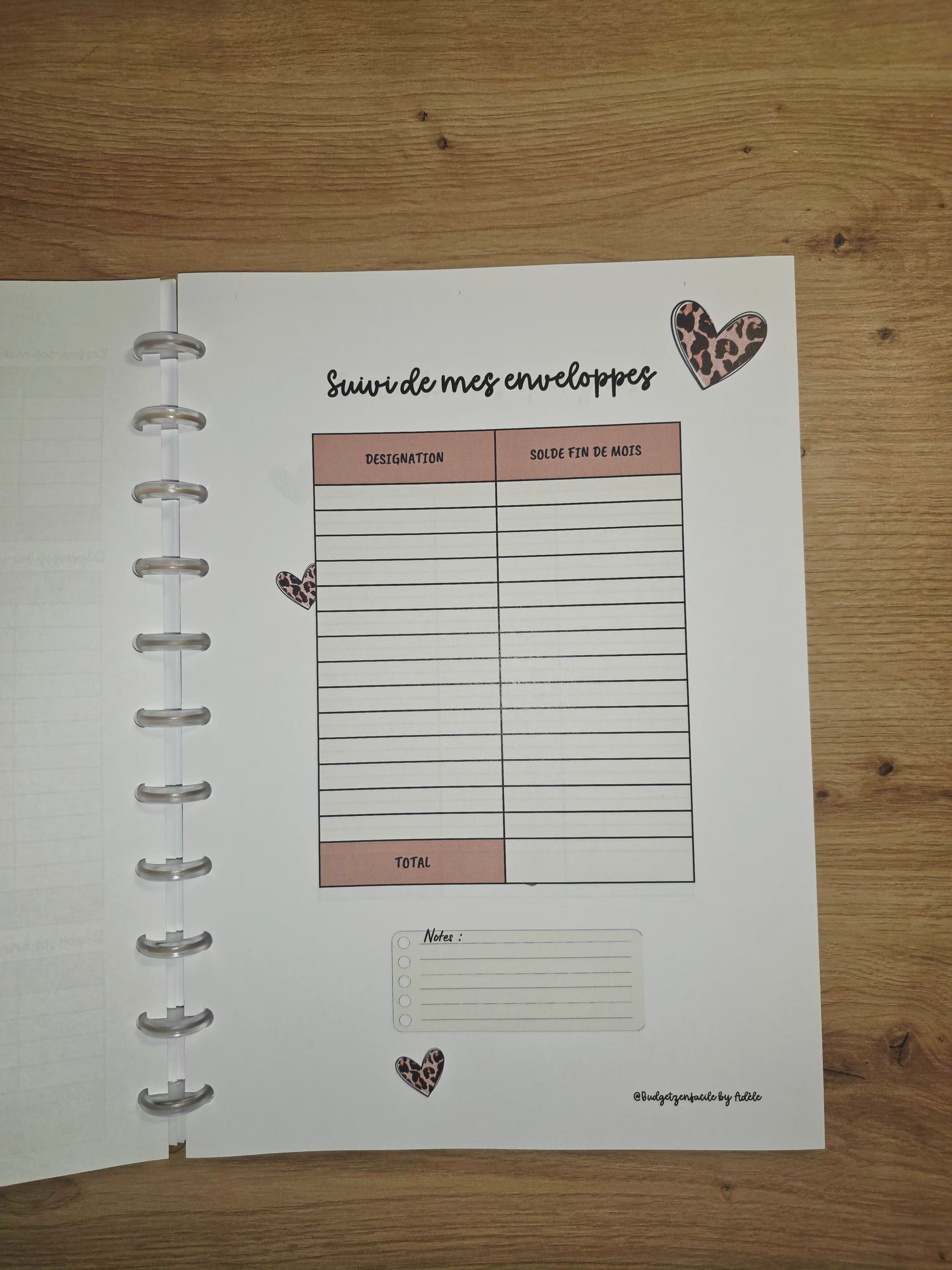 ✨ Budget Planner " Léopard" : Votre Allié Sérénité ✨