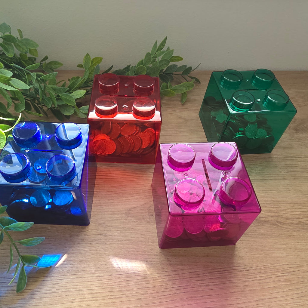 Tirelire Bloc Empilable Type Lego