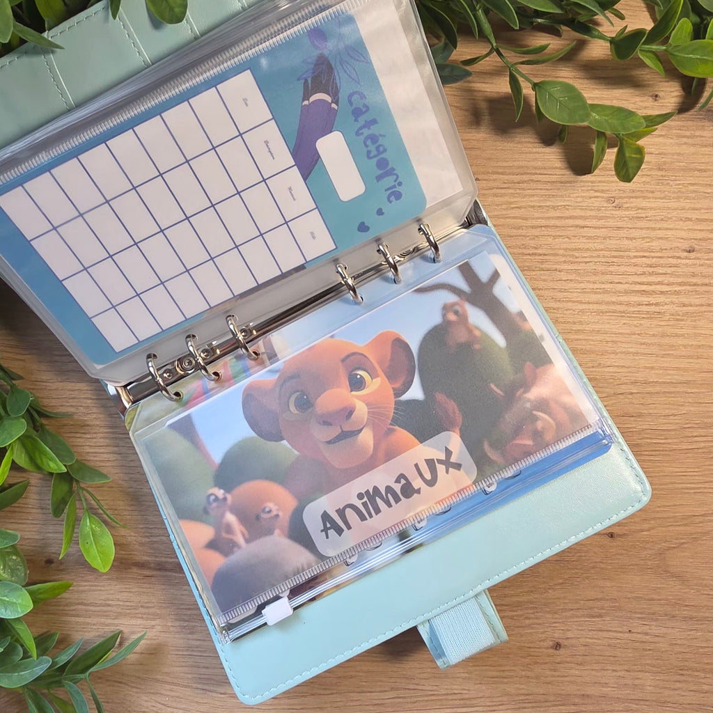 Classeur de Budget Complet "Simba" – Bleu Ciel (A6)