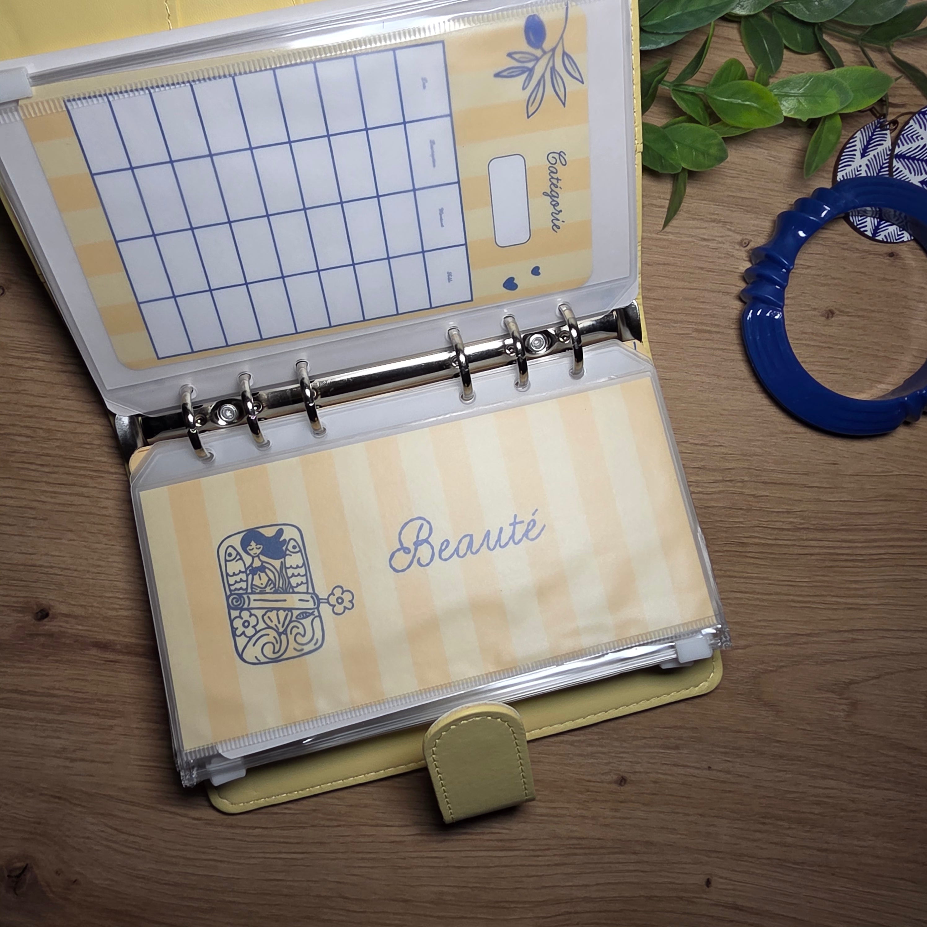 Classeur de Budget Complet "Dolce Vita" – Bleu  (A6)