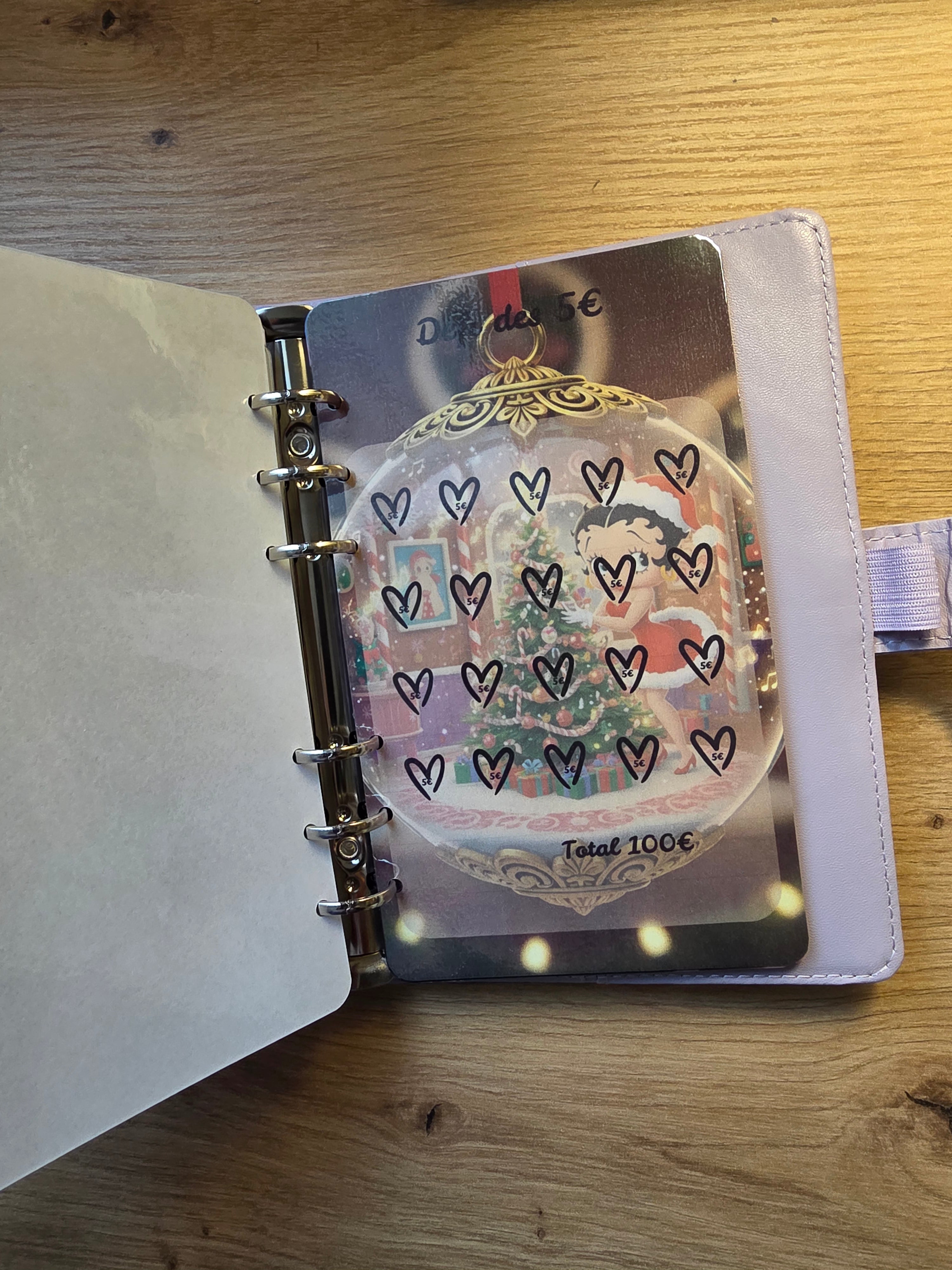 Classeur de Budget Complet "Betty Boop" – Mauve (A6)